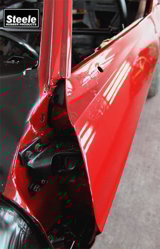 Door weatherstrip installation